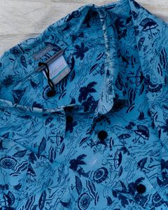 Blue Patterned Shirt
