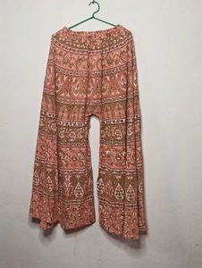 floral printed sharara | peach | women