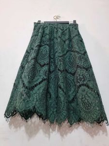 Green Lace Skirt
