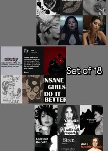 Aesthetic Black & White Collage Kit (18 Prints)