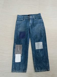 Patchwork Denim Jeans