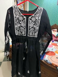 Black Embroidered Tunic