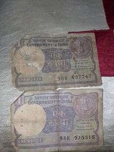 One Rs Old Rare Notes Combo Of 2