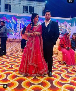 Non Bridal Lehenga..Rani Colour