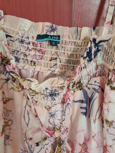 New Ajio Self Design Strap Top