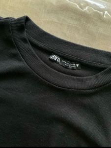 H&amp;m Black Fitted Top