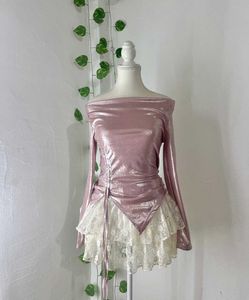 Cute Orange Mini Dress &amp; top combo size:S/M