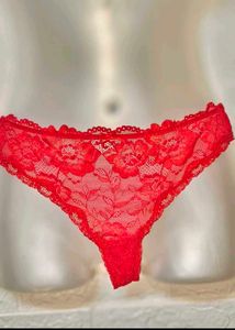 🎄Buy 2, Get 1 Free🎁Red Lace Thong Panty