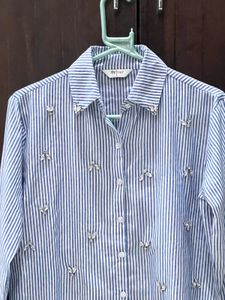 ZARA dupe brand new sequined striped shirt💎