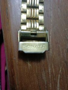 Sonata Gold Watch