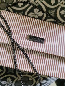 Striped Clutch