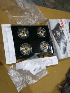 USHA Ebony 4-Burner Gas Stove - New!