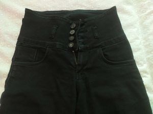 Black high Waist Denim