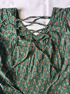 BACK TIE UP PRINTED  PINTERESTY KURTI🎀