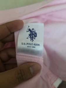 U.S. Polo Assn. Baby Pink Shirt
