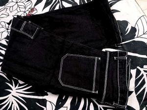 Unused/ Untouched , Six Pocket , Black Jeans ,Wide