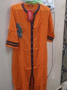 Elegant Orange Kurta