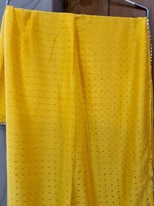 Yellow Embellished Dupatta
