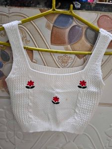 Floral Knit Crop Top