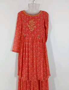 Multicolor printed Sharara Set