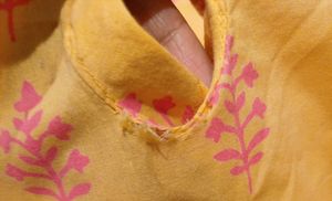 Pastel Yellow Kurti With Pink Leggings💖