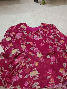 Floral Print Chiffon Blouse