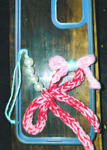 Cutestt 🌸 Crochet Wallet 💝 keychain 🎀 and phone