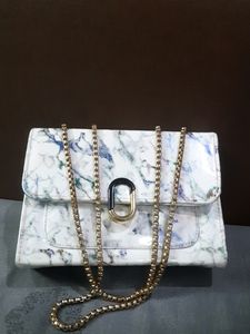 Shimmery White Hand Bag