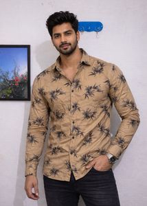 Men's Floral Print Casual Shirt