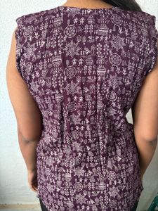 Ethnic Print Casual Dress