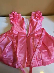 Pink Flower Girl Dress