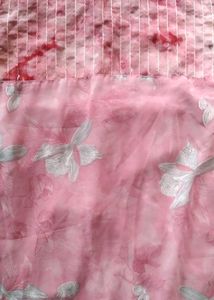 Pink Floral Tiered Dress