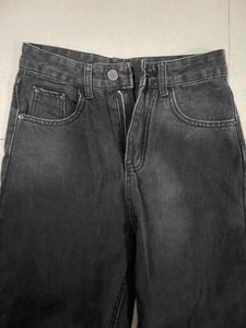 Black denim Jeans Wide Leg