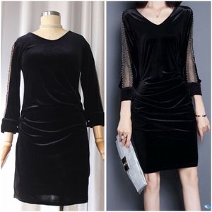Korean Velvet Dress