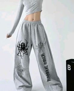 Spider Web Graphic Sweatpants