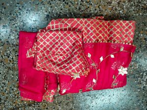 Rajputana Gota Patti Peach Pink  Lehenga
