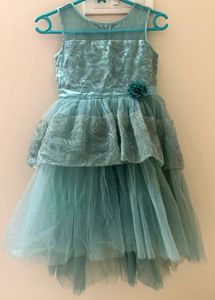 Sea Green Coloured Layered Frock
