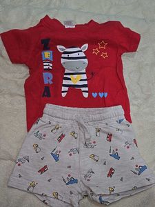 Boy Tshirt Shorts Set - 3-6M