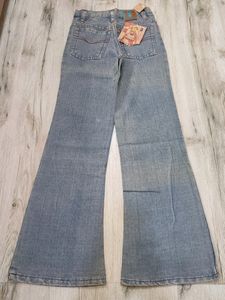 Sc4278 Orange Bootcut Jeans Waist 22