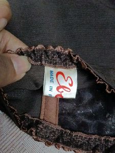 brown corset top