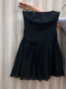 Black Strapless Mini Dress