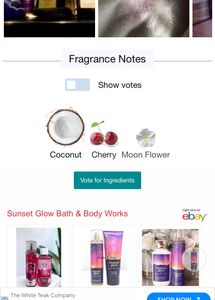 Bbw Sunset Glow Bodymist 10ml Sample