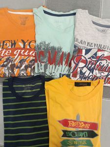 5 Cotton Tshirts For Boys(10-11years)