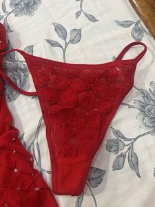 Red Lingerie Set