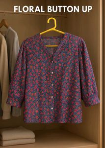 Floral Button Up Top