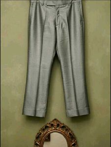 Gray Mandrin Collar Suit Set 🩶✨