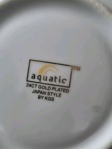 Japanese Plates Small Size PURE 24 Carat Gold ON I