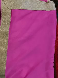 Beautiful Rose Pink Colour Saree
