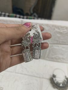 OXIDE SILVER JHUMKA New