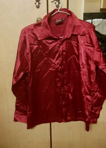 Boys Party Wear Red Shirt